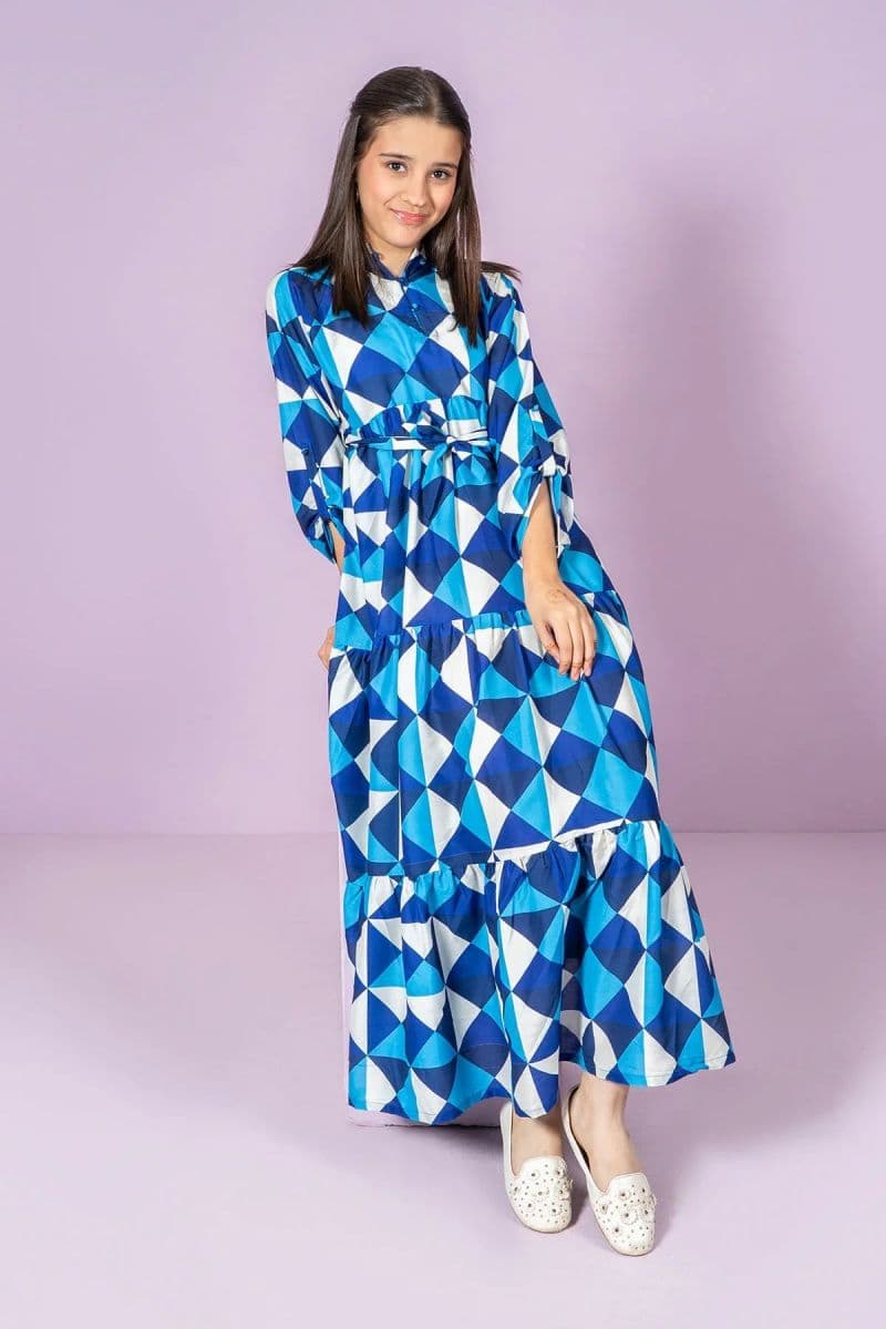 Digital Printed Poly Lawn Dress thumbnail