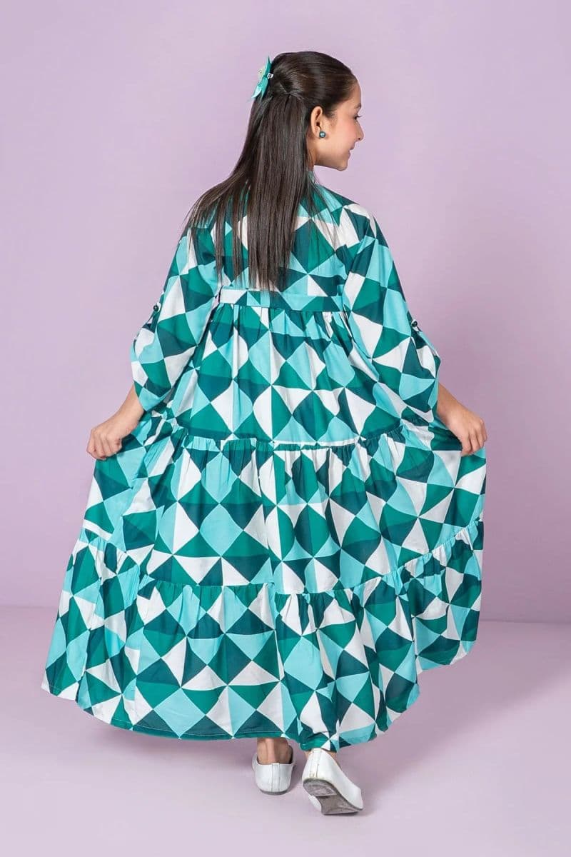 Digital Printed Poly Lawn Dress thumbnail