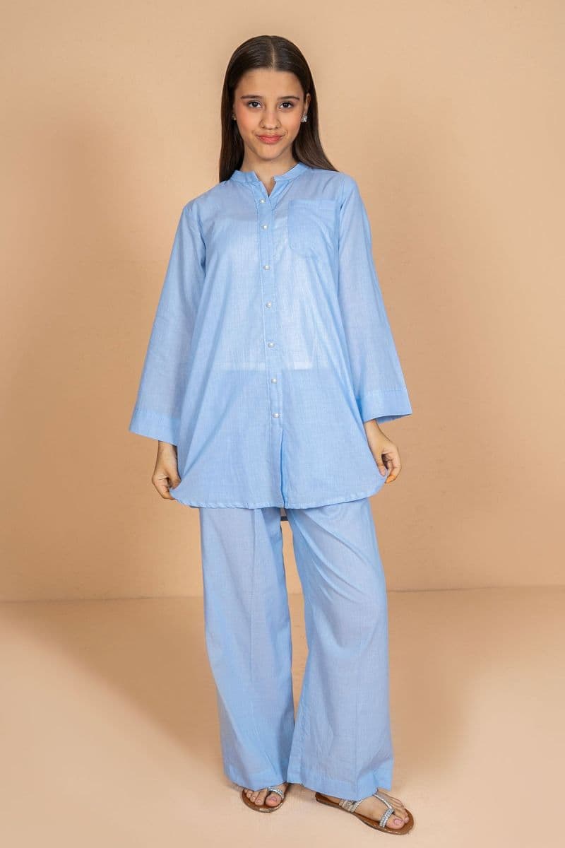 Chambray Cotton 2 Pc Suit thumbnail