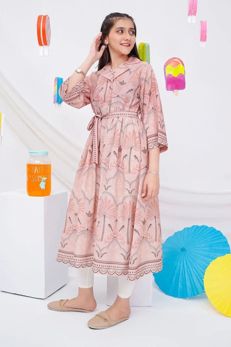 Digital Printed Poly Lawn Dress thumbnail