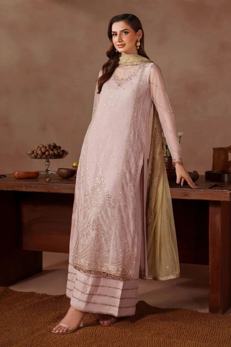 Embroidered Raw Silk Unstitched Suit (MUF-06) thumbnail