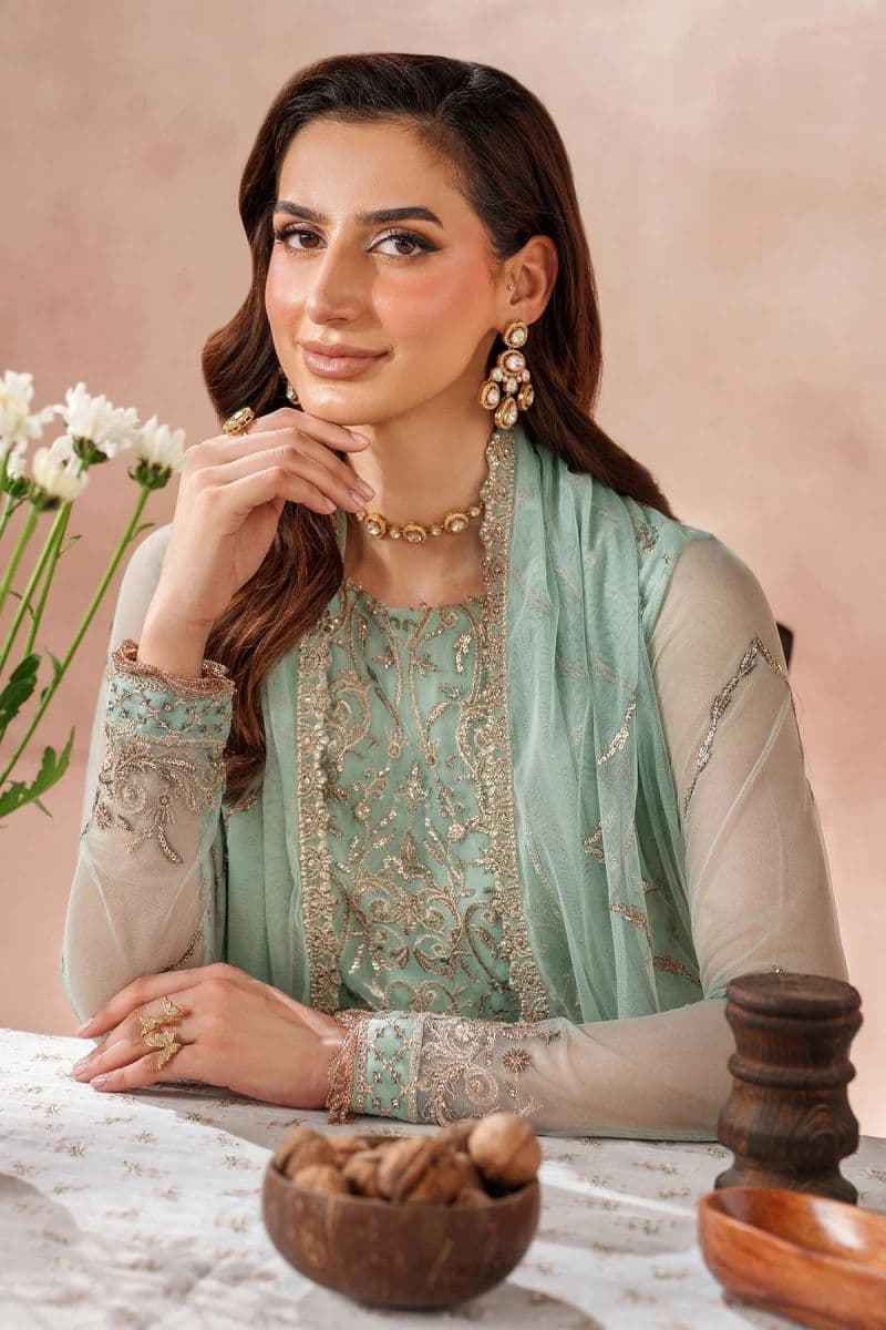 Embroidered Raw Silk Unstitched Suit (MUF-05) thumbnail