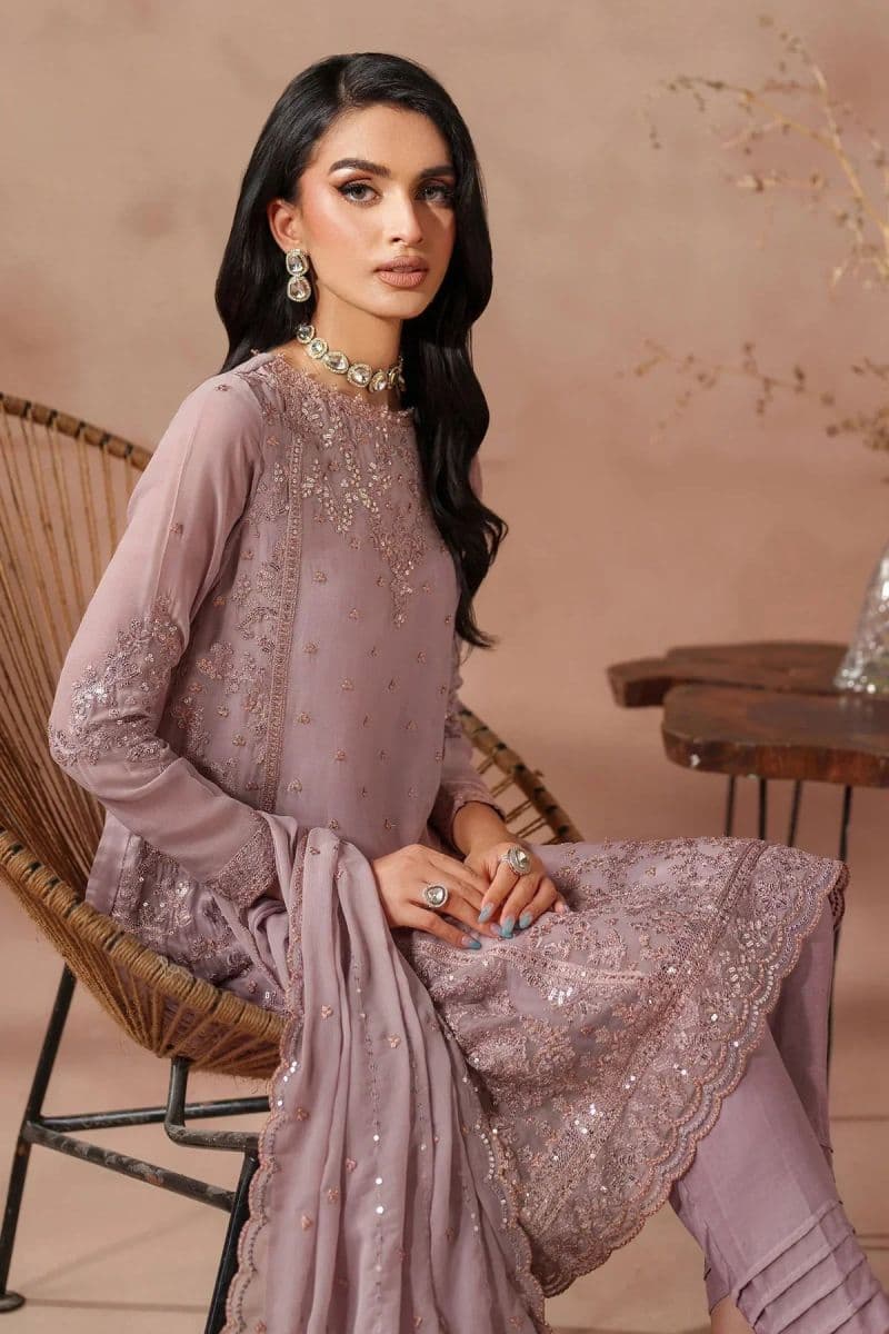 Embroidered Raw Silk Unstitched Suit (MUF-04) thumbnail