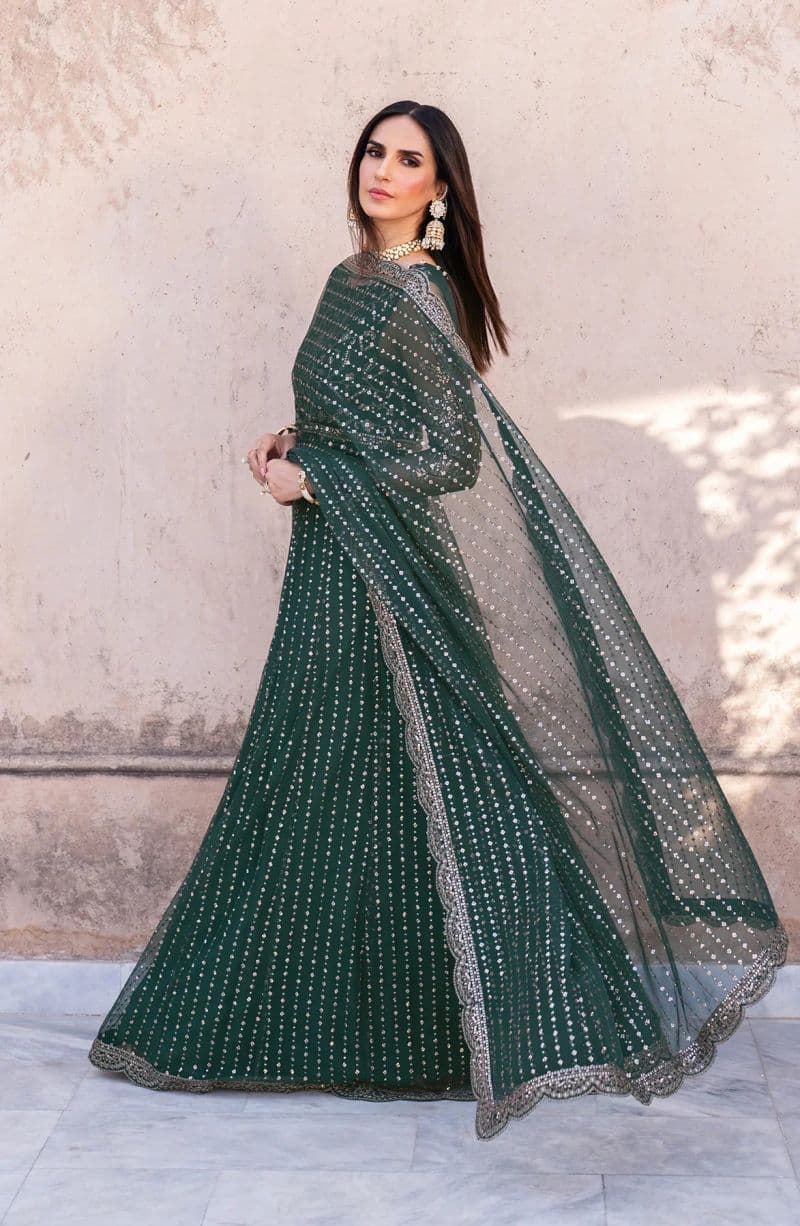 Embroidered Raw Silk Unstitched Suit (SBA-05) thumbnail