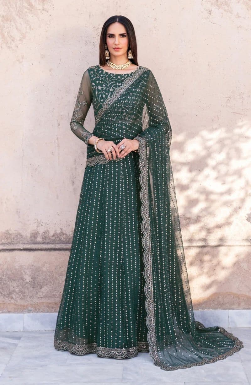 Embroidered Raw Silk Unstitched Suit (SBA-05) thumbnail