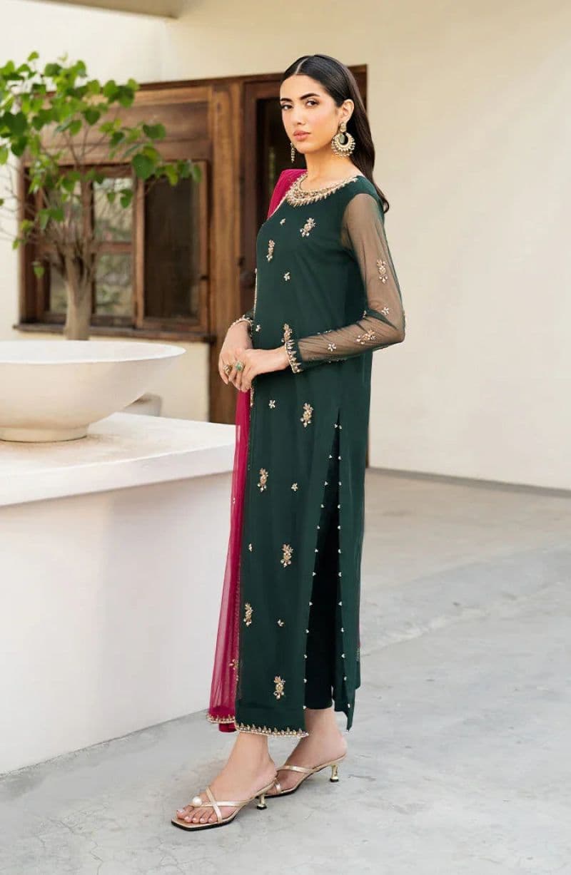 Raw Silk Unstitched Suit (HW-03) thumbnail
