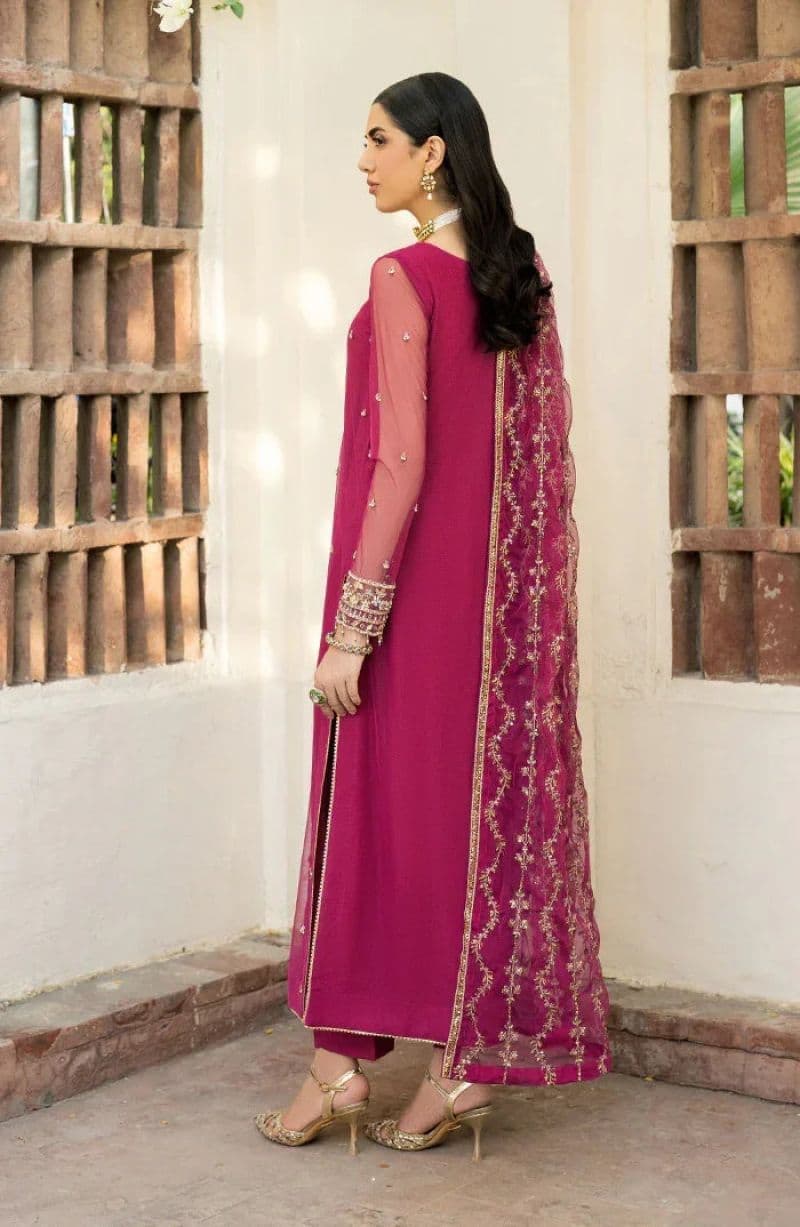 Embroidered Raw Silk Unstitched Suit (HW-01) thumbnail