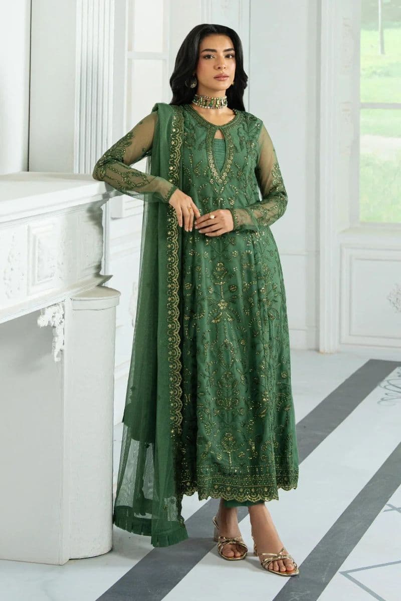 Embroidered Raw Silk Unstitched Suit (ZRI-07) thumbnail