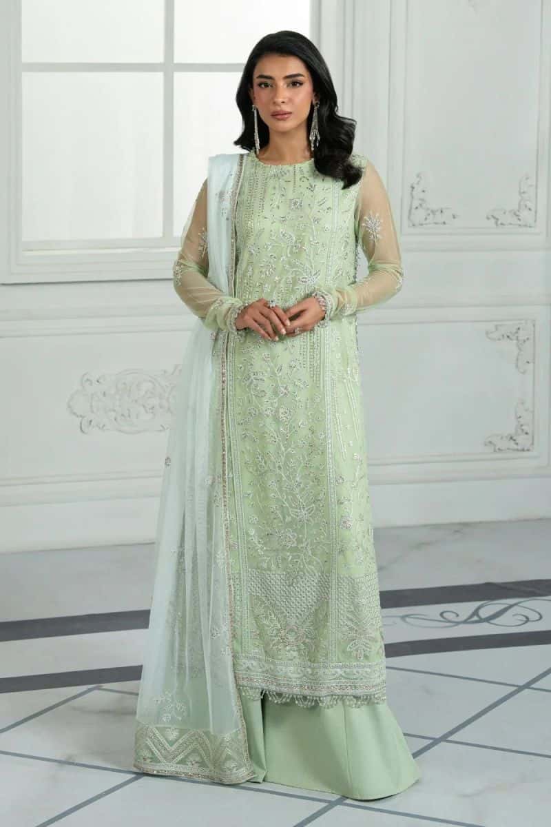 Embroidered Raw Silk Unstitched Suit (ZRI-04)