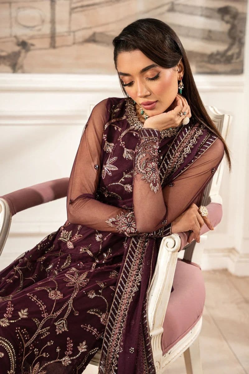 Embroidered Raw Silk Unstitched Suit (ZFE-06) thumbnail