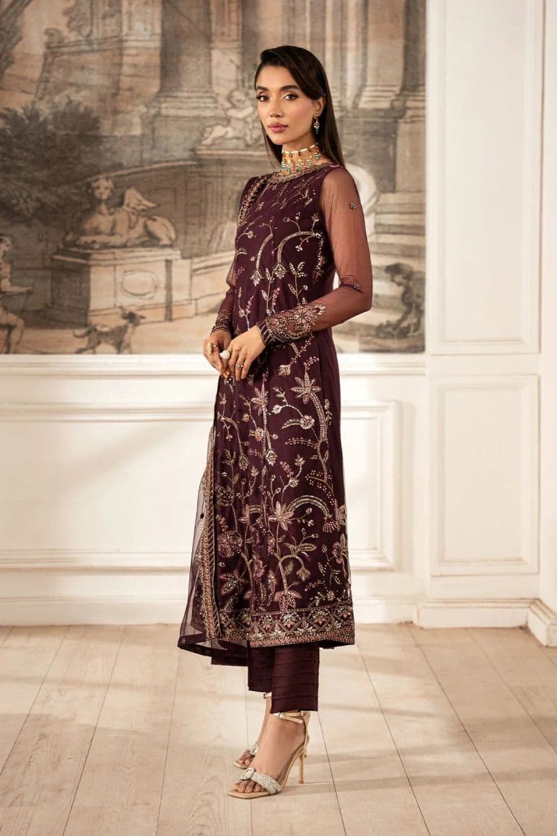 Embroidered Raw Silk Unstitched Suit (ZFE-06) thumbnail