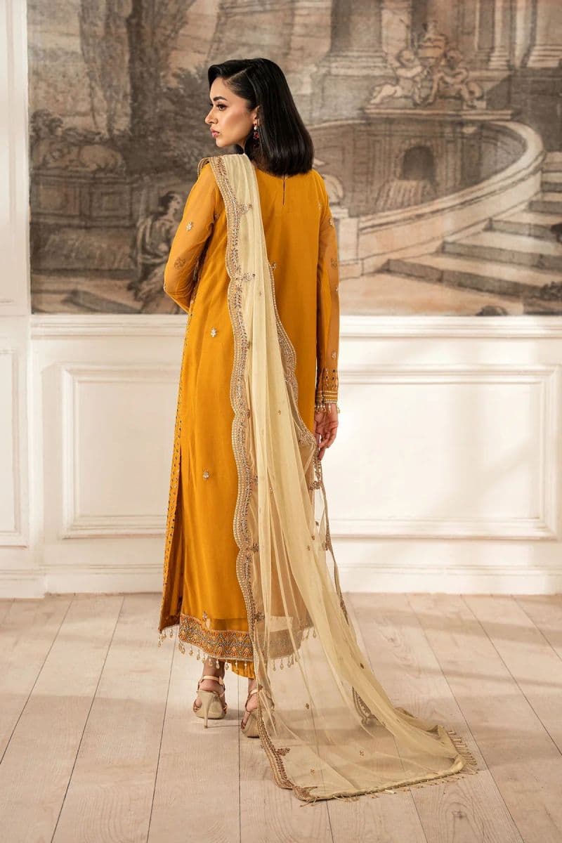 Embroidered Raw Silk Unstitched Suit (ZFE-04) thumbnail
