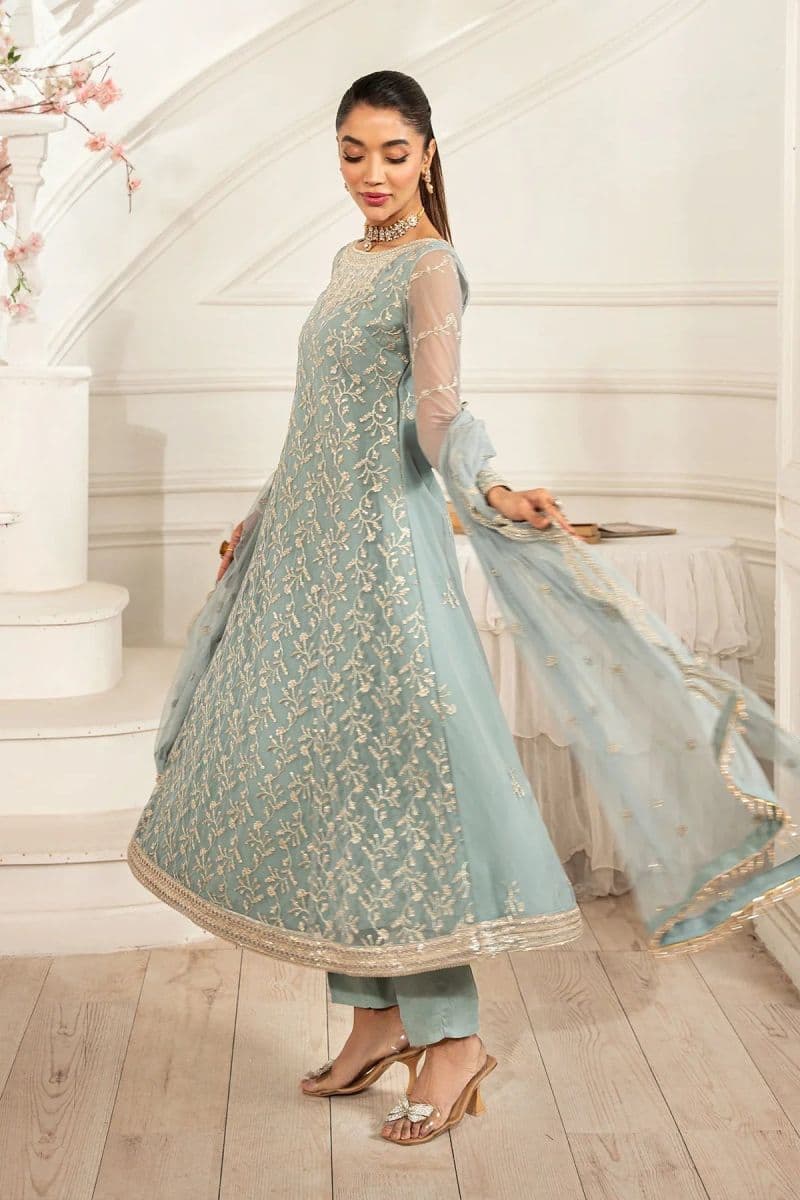 Embroidered Raw Silk Unstitched Suit (ZFE-01) thumbnail