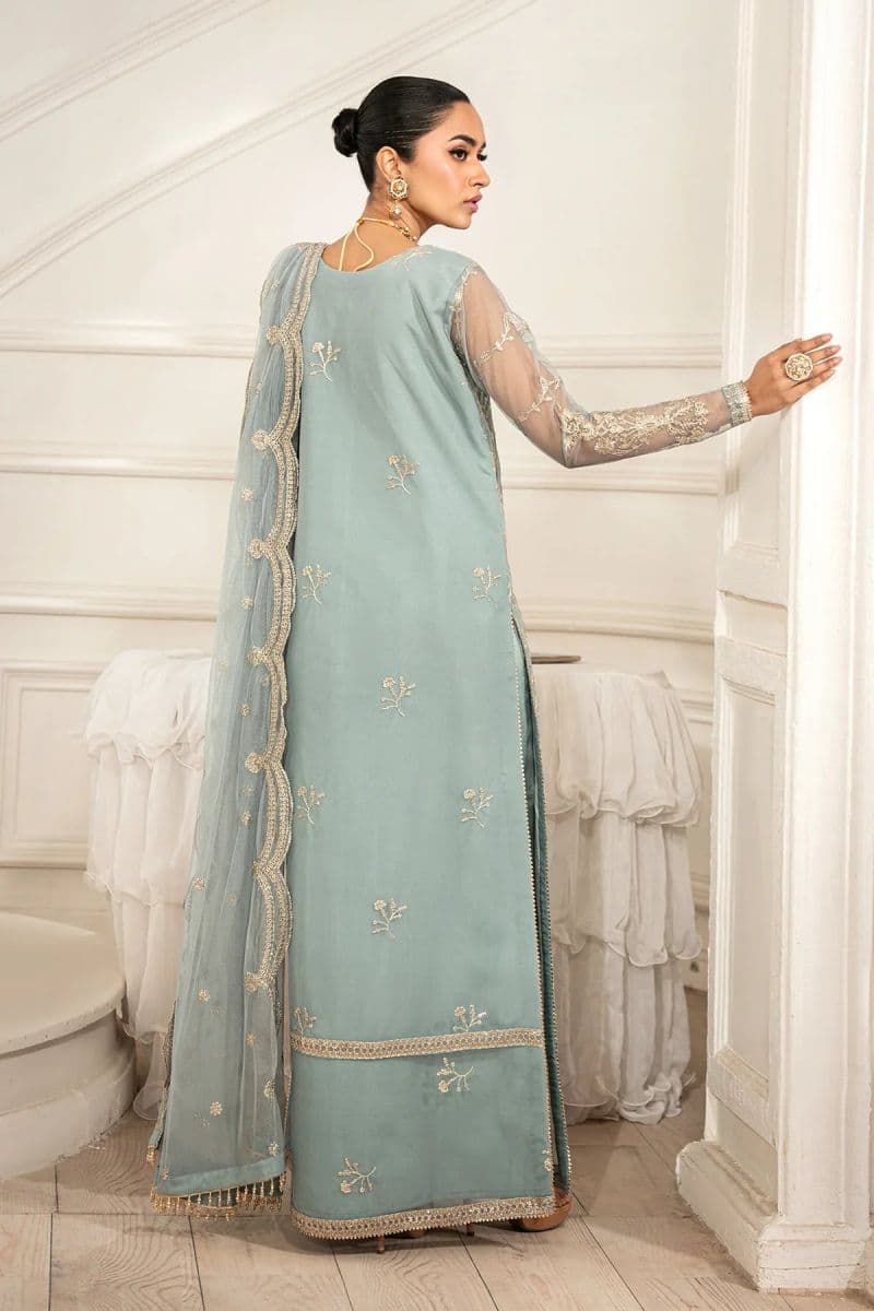 Embroidered Raw Silk Unstitched Suit (ZFE-01) thumbnail