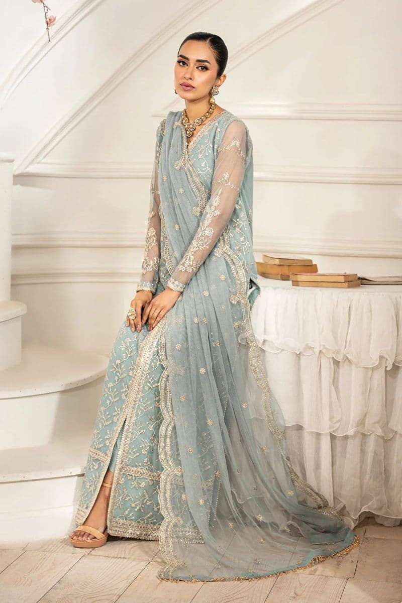 Embroidered Raw Silk Unstitched Suit (ZFE-01) thumbnail