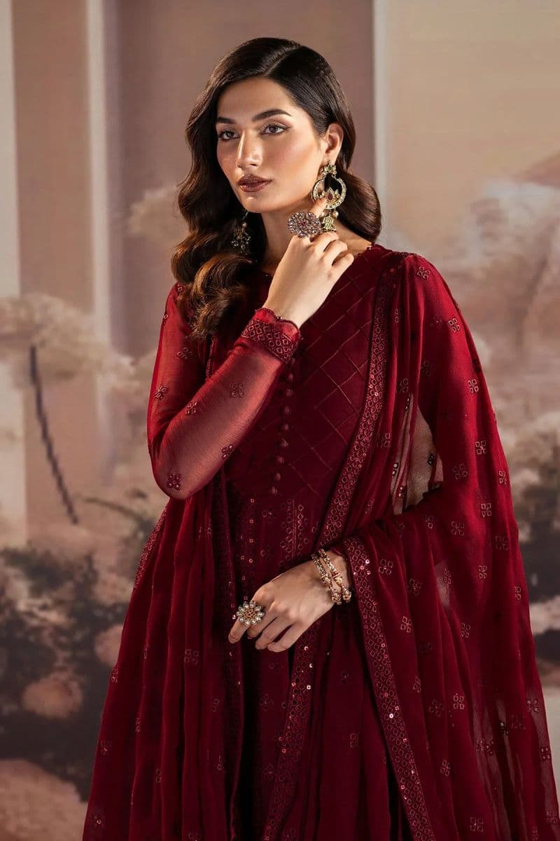 Embroidered Raw Silk Ready-to-Wear Suit (EMC-07) thumbnail