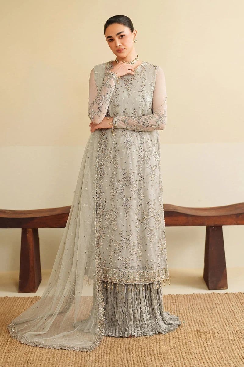 Embroidered Raw Silk Unstitched Suit (RFE-06) thumbnail