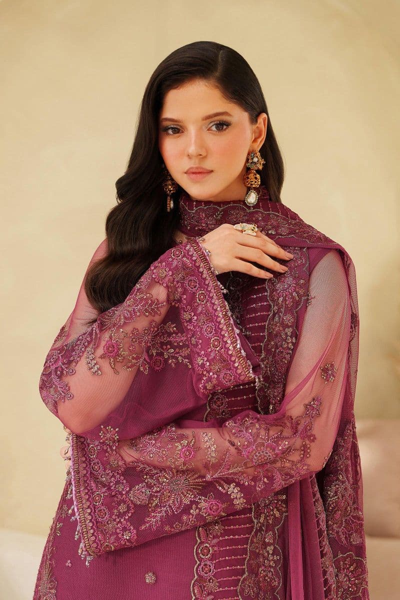 Embroidered Raw Silk Unstitched Suit thumbnail