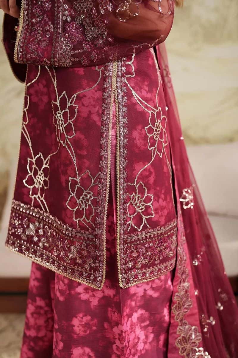 Embroidered Raw Silk 2 Piece Unstitched Suit (ZPE-07) - alternate view