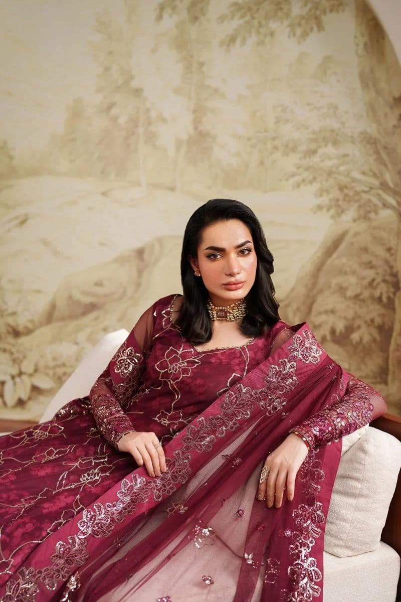 Embroidered Raw Silk 2 Piece Unstitched Suit (ZPE-07) thumbnail