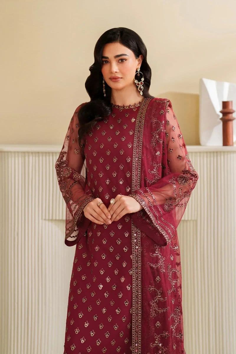 Embroidered Raw Silk Unstitched Suit (RFE-03) thumbnail