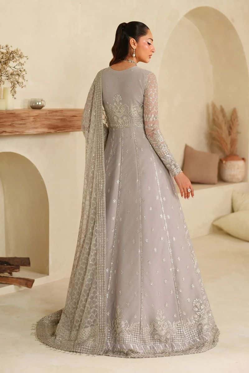 Embroidered Raw Silk 3 Piece Unstitched Suit - alternate view