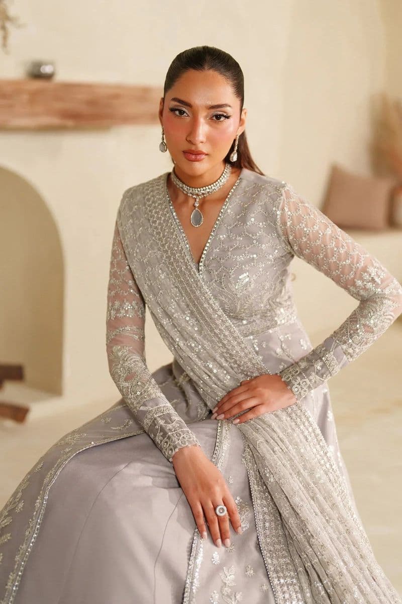 Embroidered Raw Silk 3 Piece Unstitched Suit thumbnail