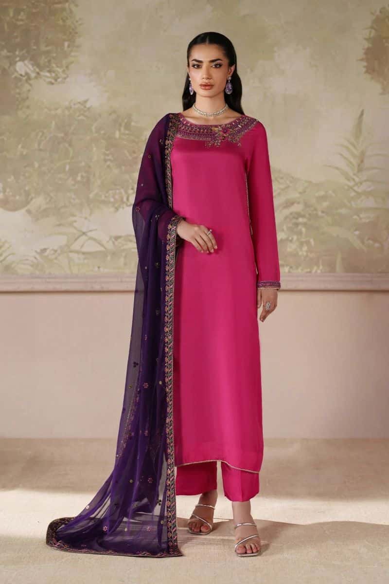 Embroidered Chiffon Unstitched Suit (SHE-04)