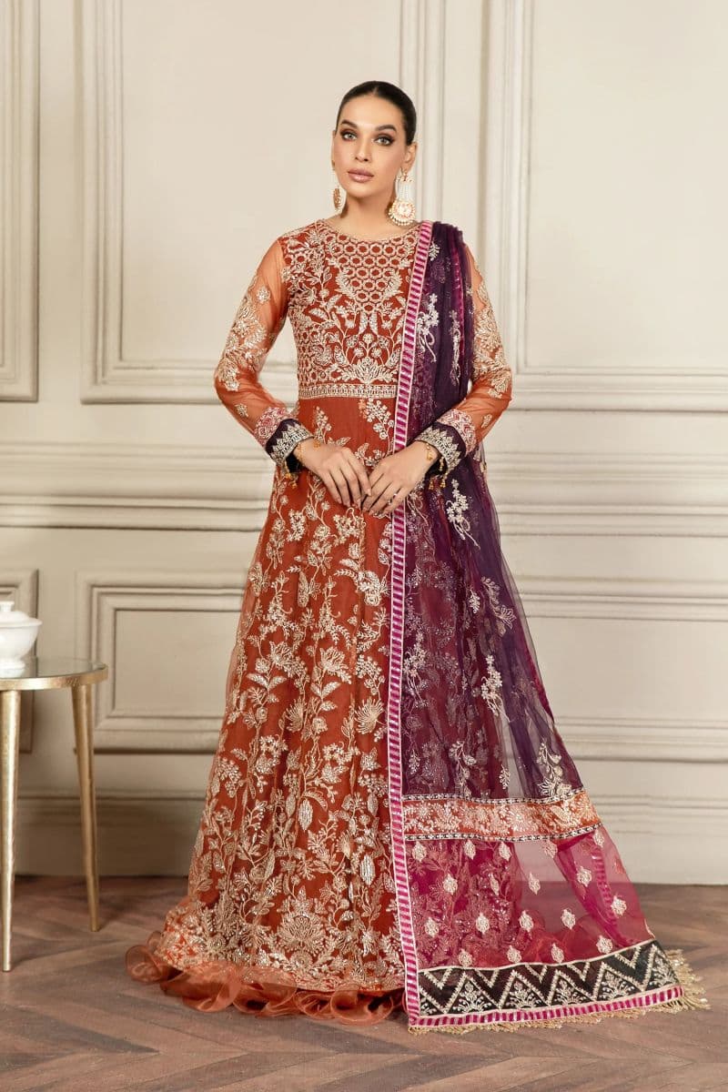 Embroidered Raw Silk Unstitched Suit thumbnail