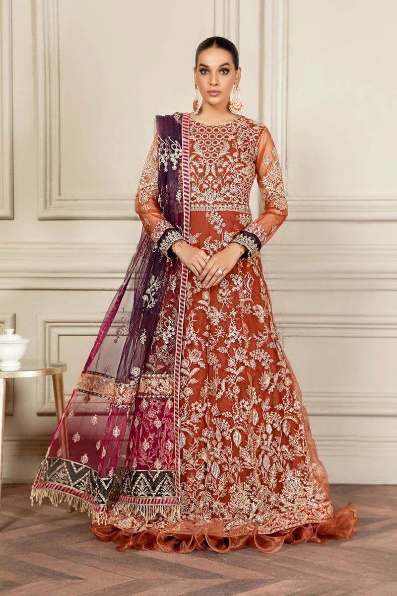 Embroidered Raw Silk Unstitched Suit thumbnail