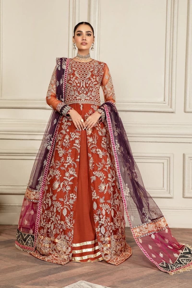 Embroidered Raw Silk Unstitched Suit thumbnail