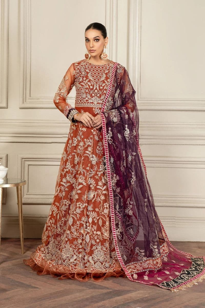 Embroidered Raw Silk Unstitched Suit thumbnail