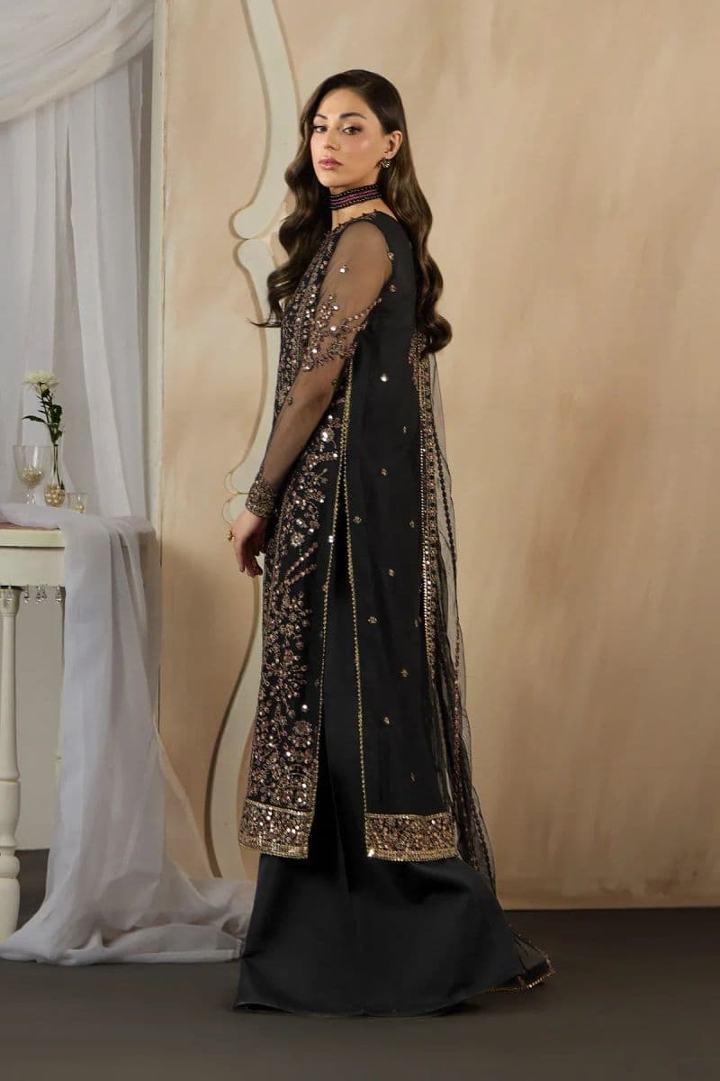 Embroidered Raw Silk Unstitched Suit (DK-03) thumbnail