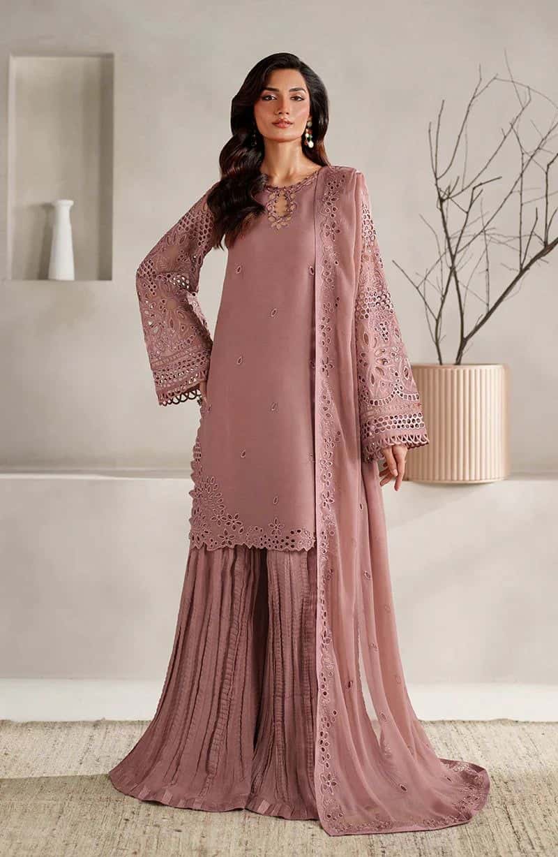 Embroidered Raw Silk Unstitched Suit (MT-02) - alternate view