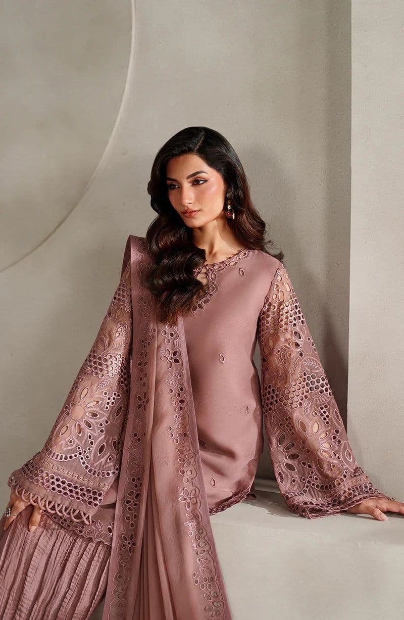 Embroidered Raw Silk Unstitched Suit (MT-02) thumbnail