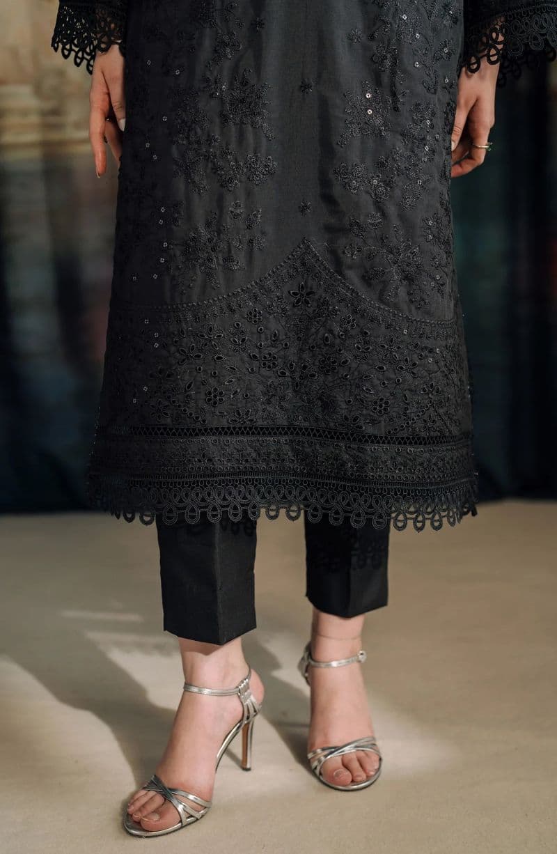 Embroidered Raw Silk Unstitched Suit (RW-02) thumbnail