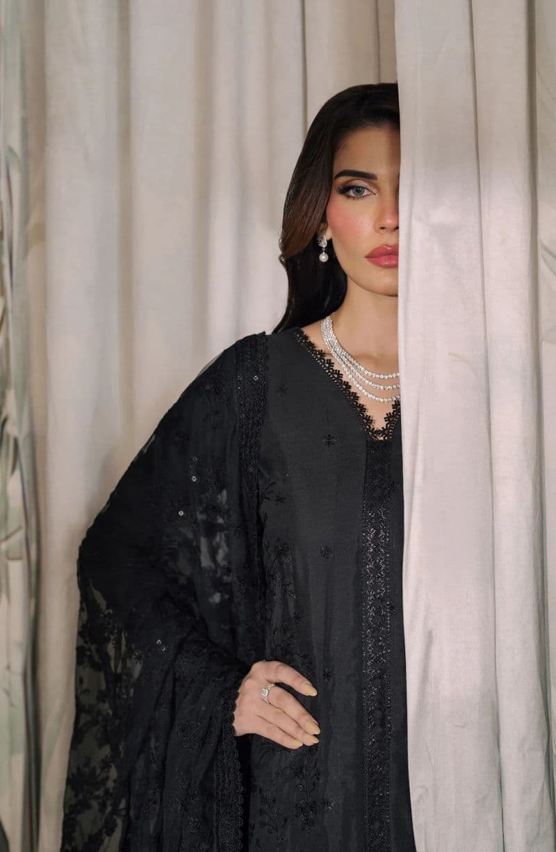 Embroidered Raw Silk Unstitched Suit (RW-02) thumbnail