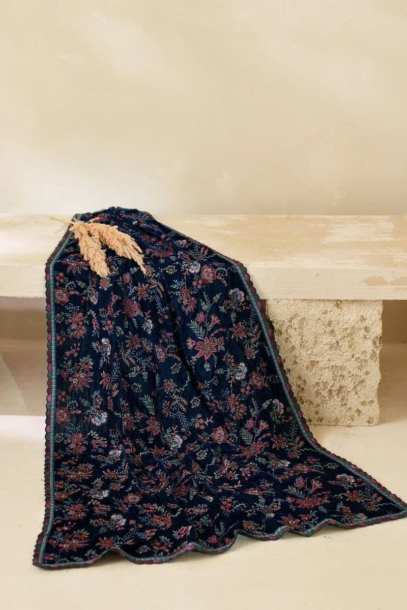 Embroidered Raw Silk Unstitched Suit (VS-01) thumbnail