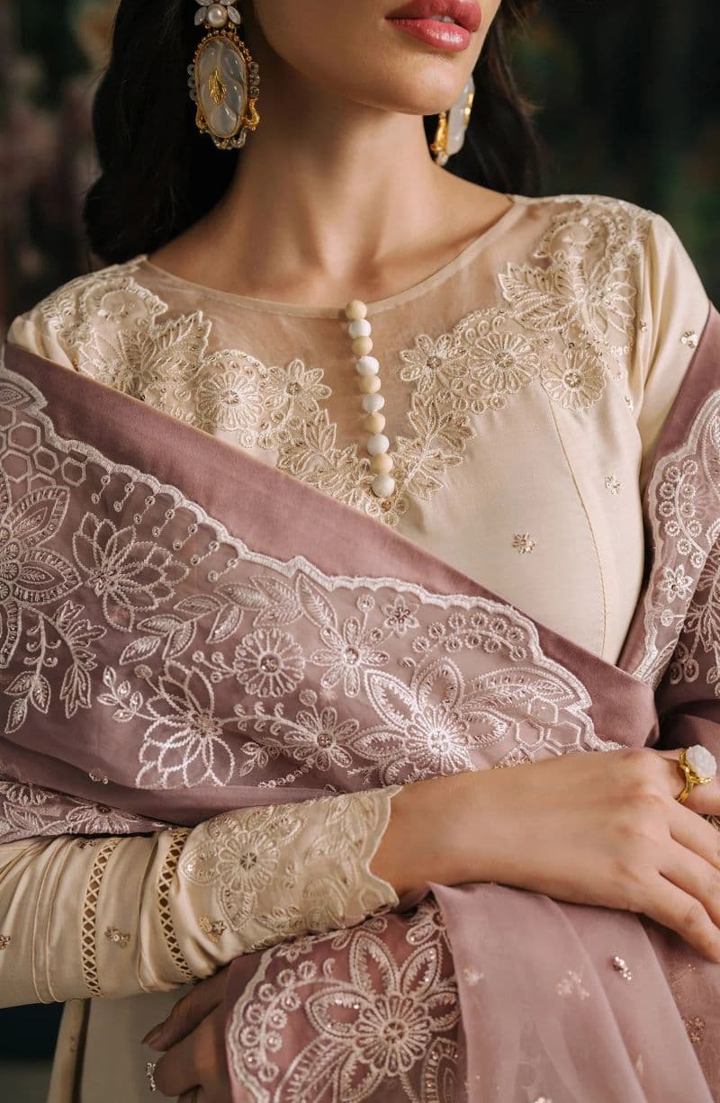 Embroidered Raw Silk Unstitched Suit (RW-01) thumbnail