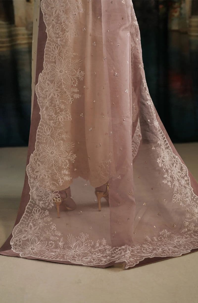 Embroidered Raw Silk Unstitched Suit (RW-01) thumbnail