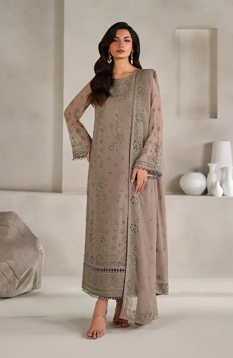 Embroidered Raw Silk Ready-to-Wear Suit (MT-08) thumbnail