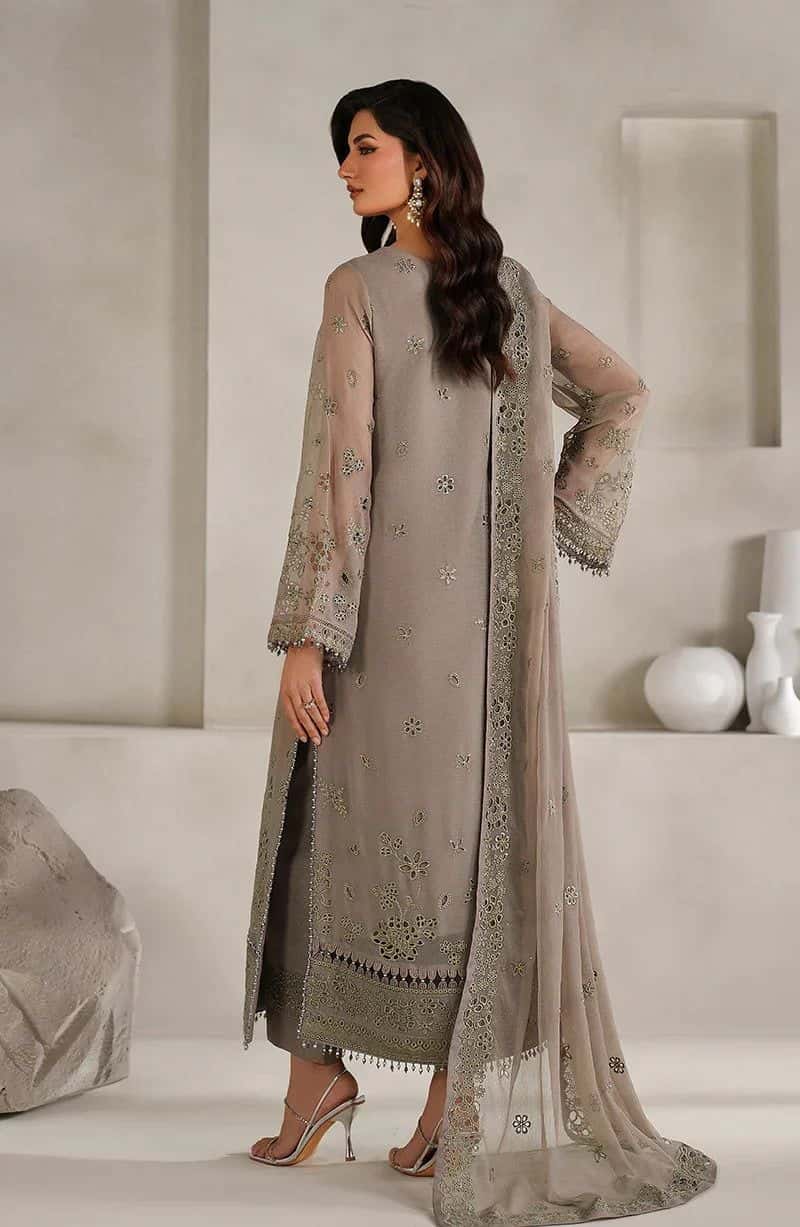 Embroidered Raw Silk Ready-to-Wear Suit (MT-08) - alternate view