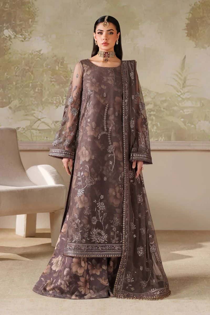Embroidered Raw Silk Unstitched Suit (ZPE-08)