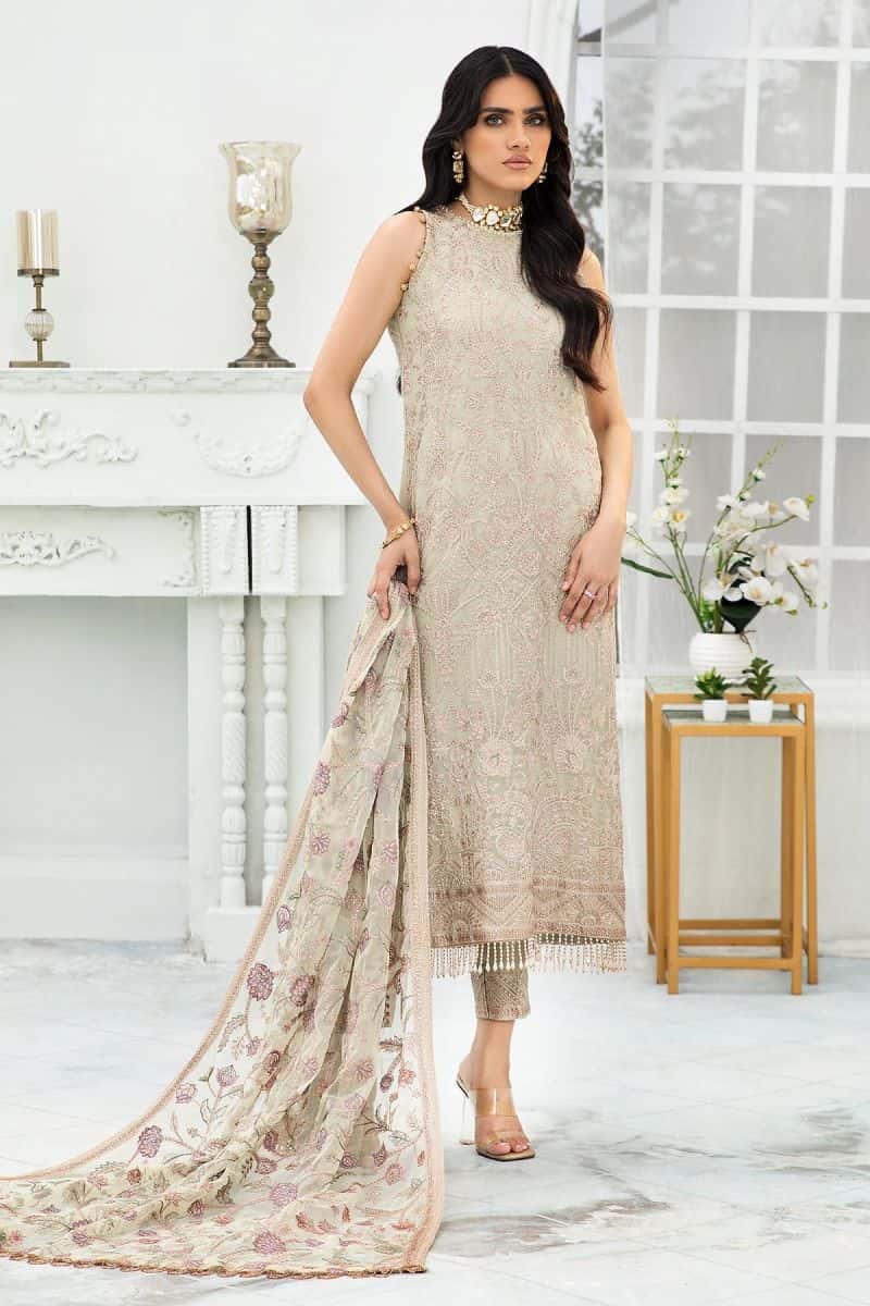 Embroidered Raw Silk Unstitched Suit (ZDL-02)