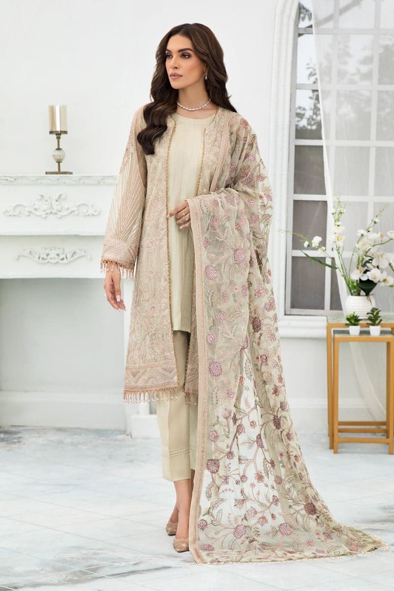 Embroidered Raw Silk Unstitched Suit (ZDL-02) thumbnail