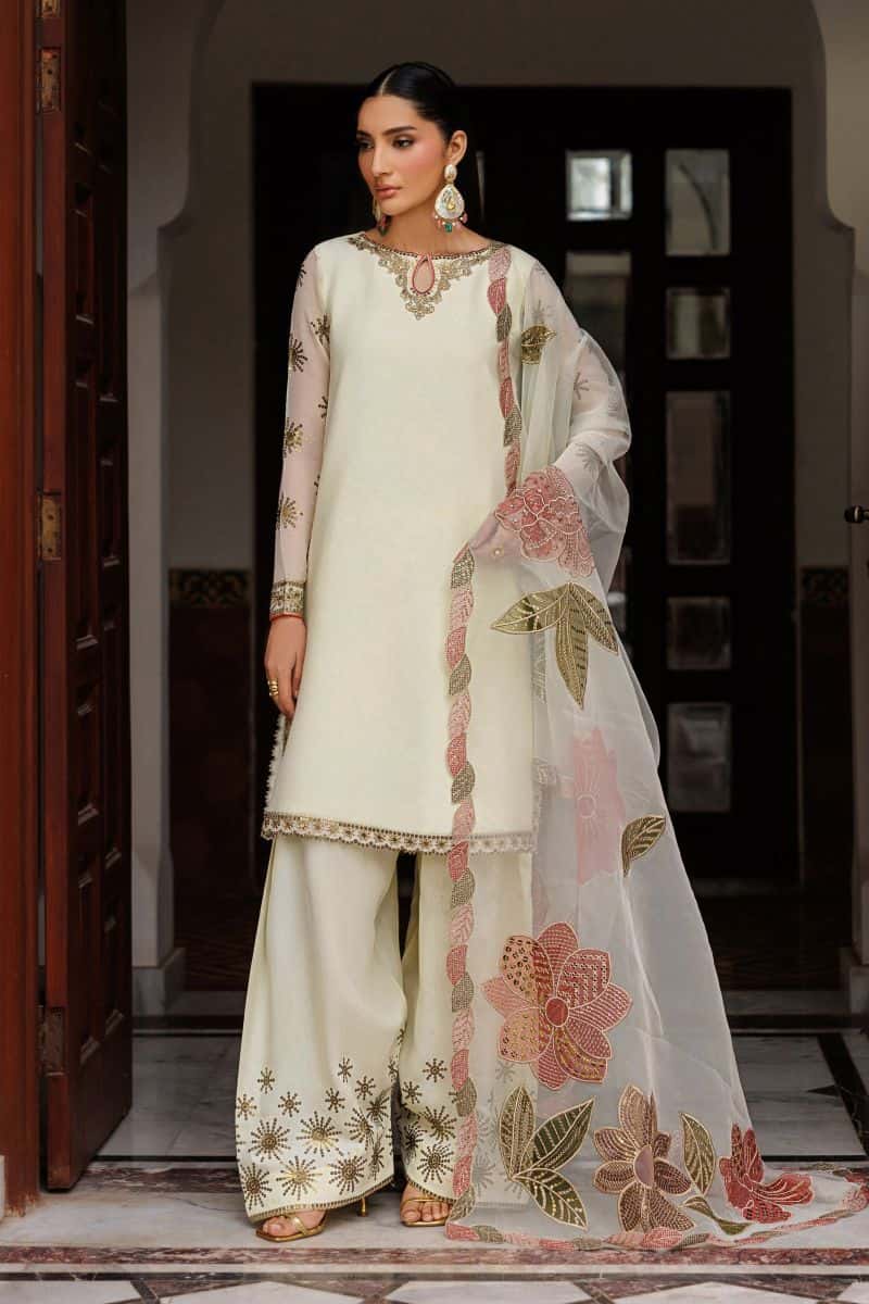 Embroidered Chiffon Unstitched Suit