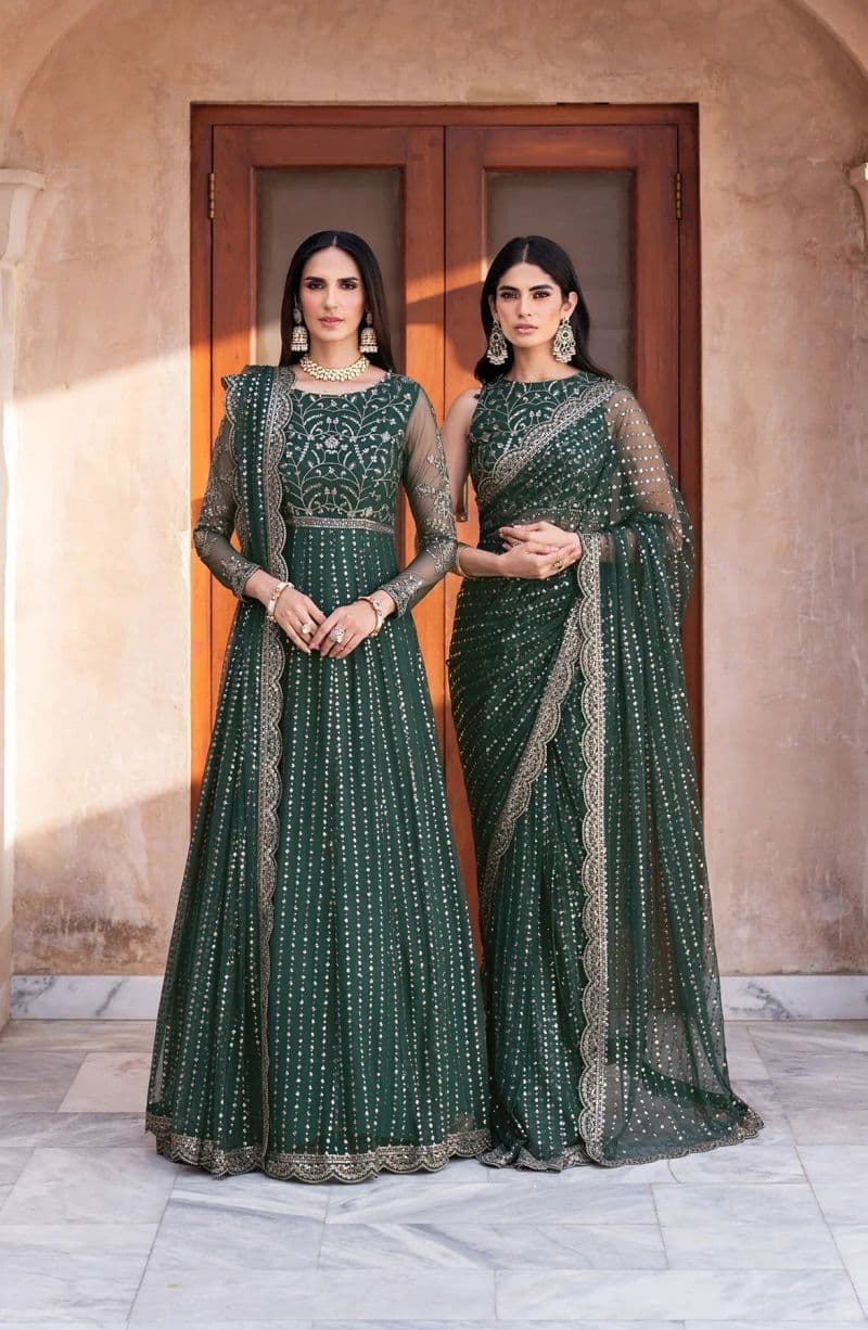 Embroidered Raw Silk Ready-to-Wear Suit (SBA-05) thumbnail