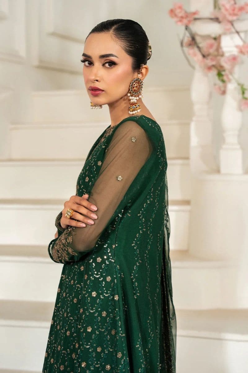 Embroidered Raw Silk Ready-to-Wear Suit (ZNAF-03) thumbnail
