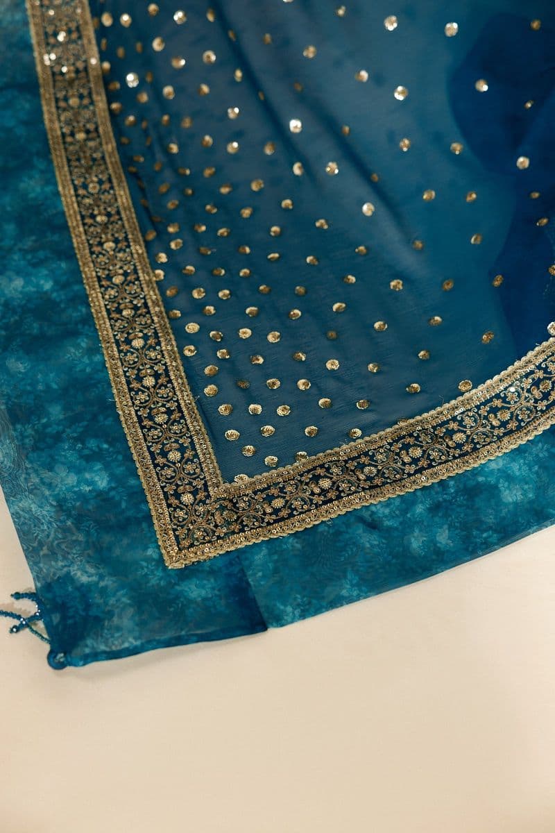 Embroidered Chiffon Unstitched Suit thumbnail