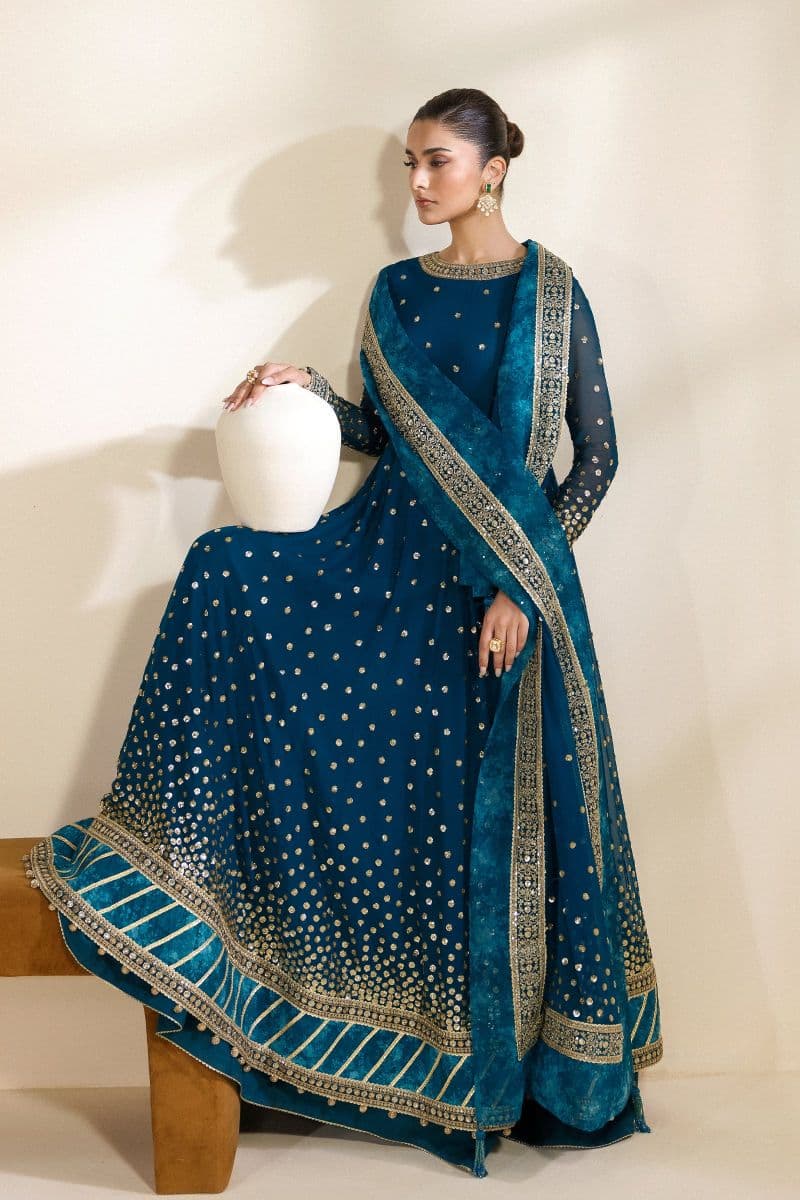 Embroidered Chiffon Unstitched Suit thumbnail